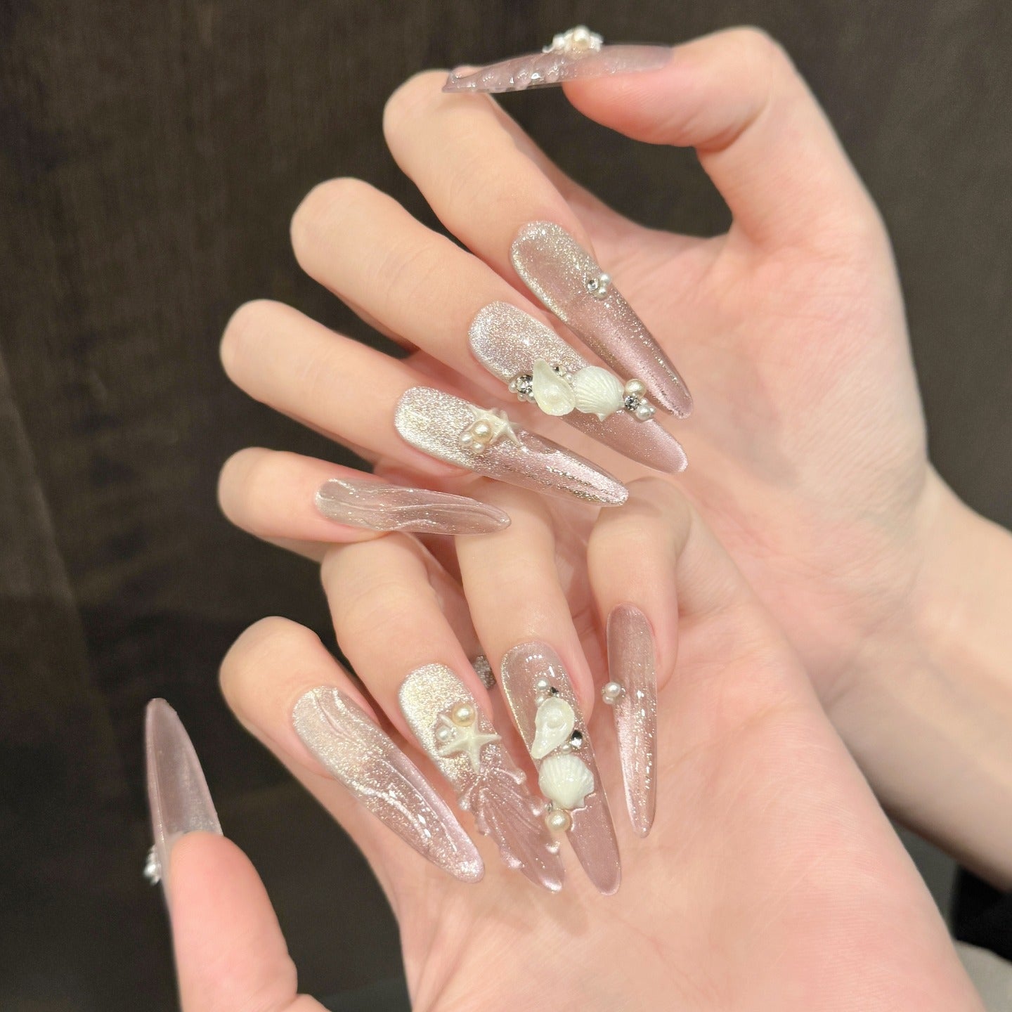 Pink Beach Summer Series Nail and wearable nail pads