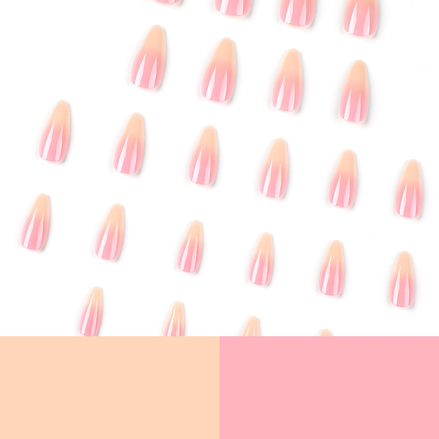 New nude three-dimensional shell wearable nail pieces are selling well. Almond-shaped nail art and French nail patches are wearable