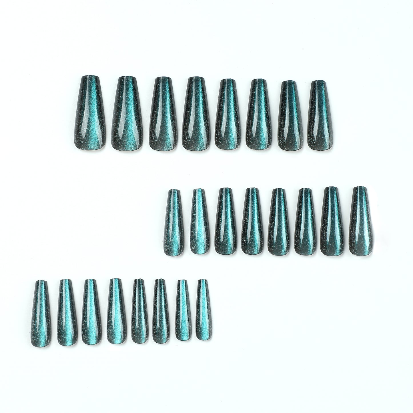 Pure handcrafted Melbourne blue cat's eye new European and American style wearable nail false nail patches