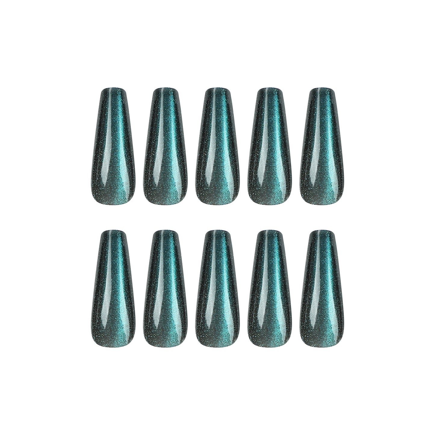 Pure handcrafted Melbourne blue cat's eye new European and American style wearable nail false nail patches