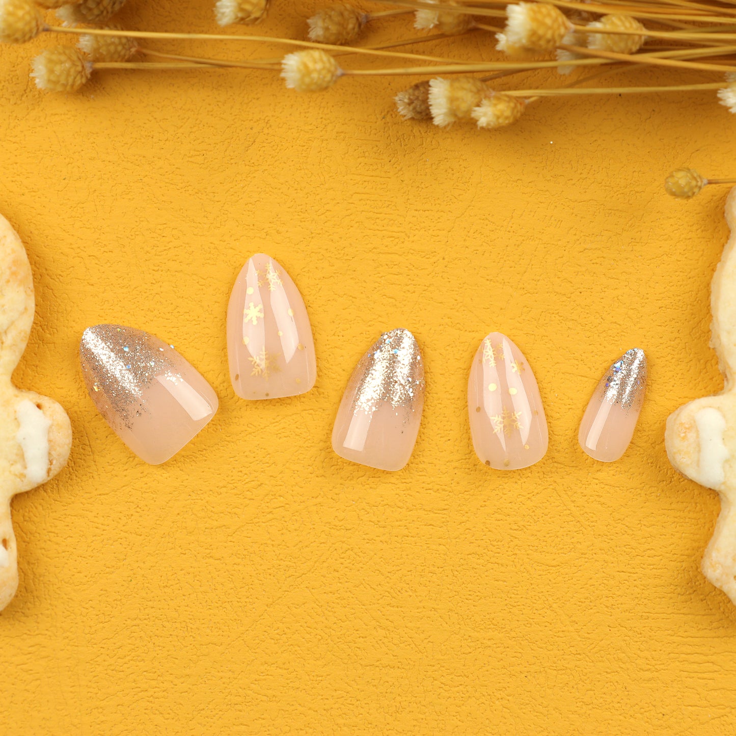 Naked powder semi-transparent Meranti nail stickers, detachable and waterproof nail stickers