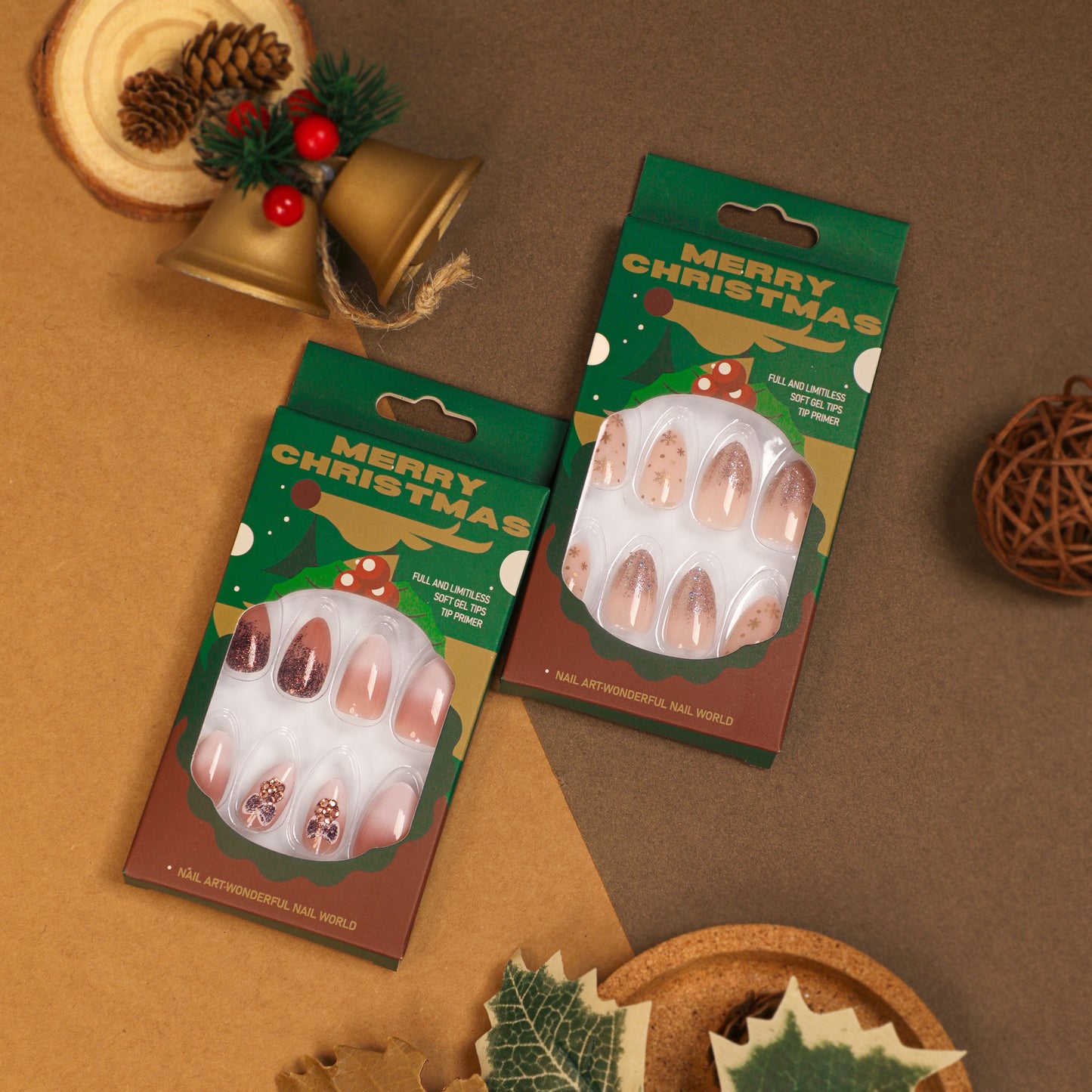 Naked powder semi-transparent Meranti nail stickers, detachable and waterproof nail stickers