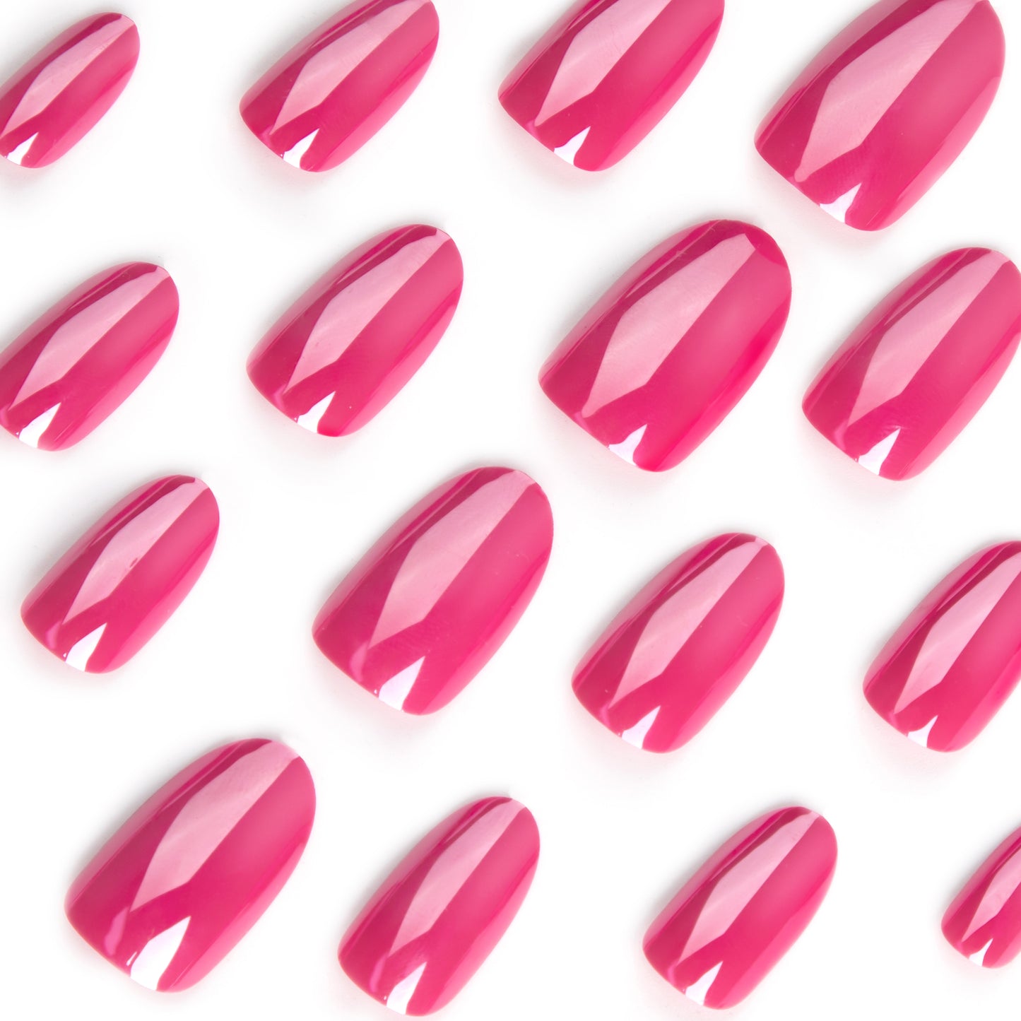 Pure handmade False Nails French Ballerina Pink Fake Nails
