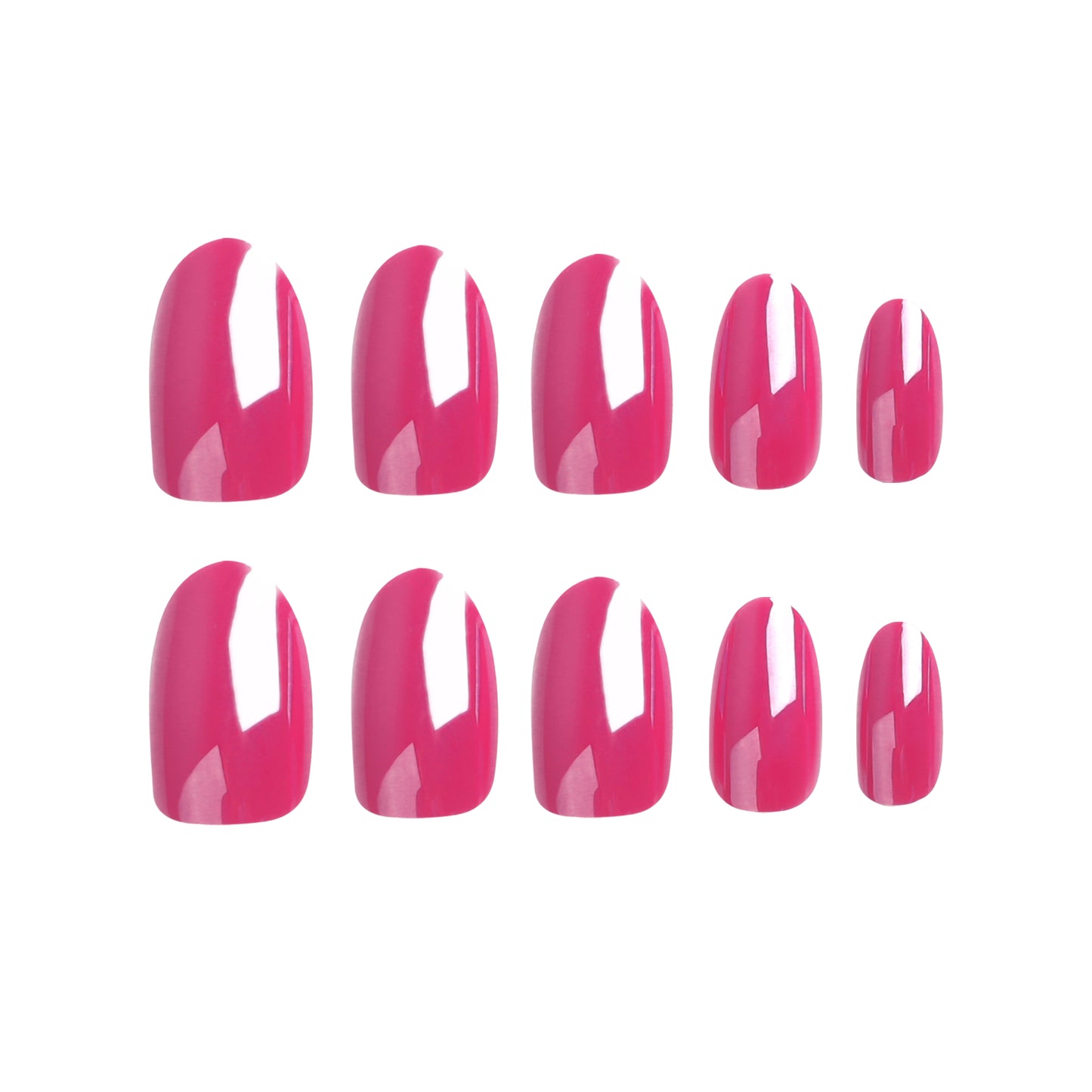 Pure handmade False Nails French Ballerina Pink Fake Nails