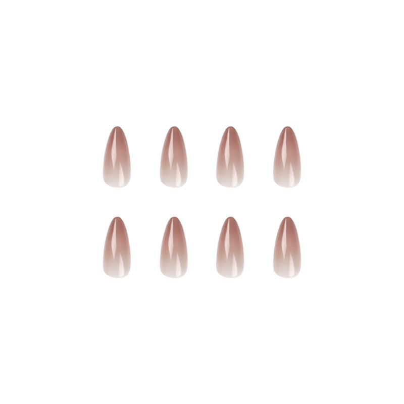 The wearable nail is a pure handcrafted manicure that makes the skin look fair and high-end. It features detachable false nail patches and finished nail pieces
