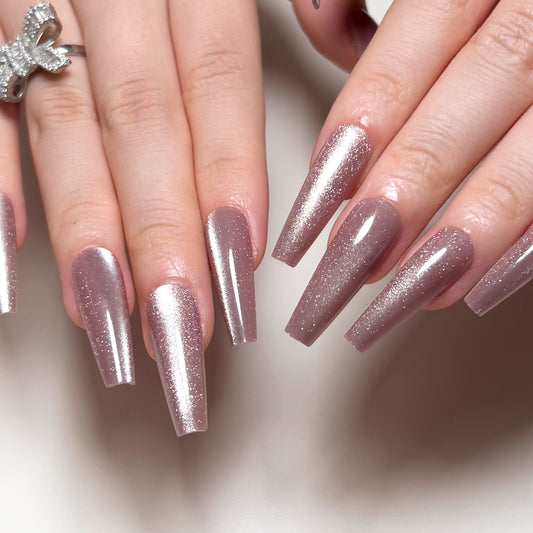 Pure handcrafted nail art, high-end feel, wearable nails, detachable false nails, high-quality waterproof, popular nude nail stickers