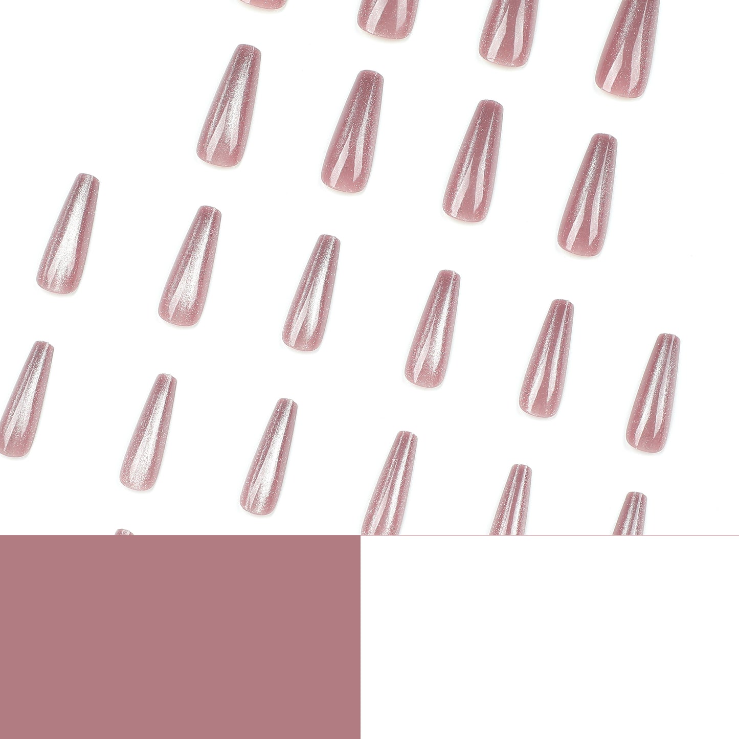 Pure handcrafted nail art, high-end feel, wearable nails, detachable false nails, high-quality waterproof, popular nude nail stickers