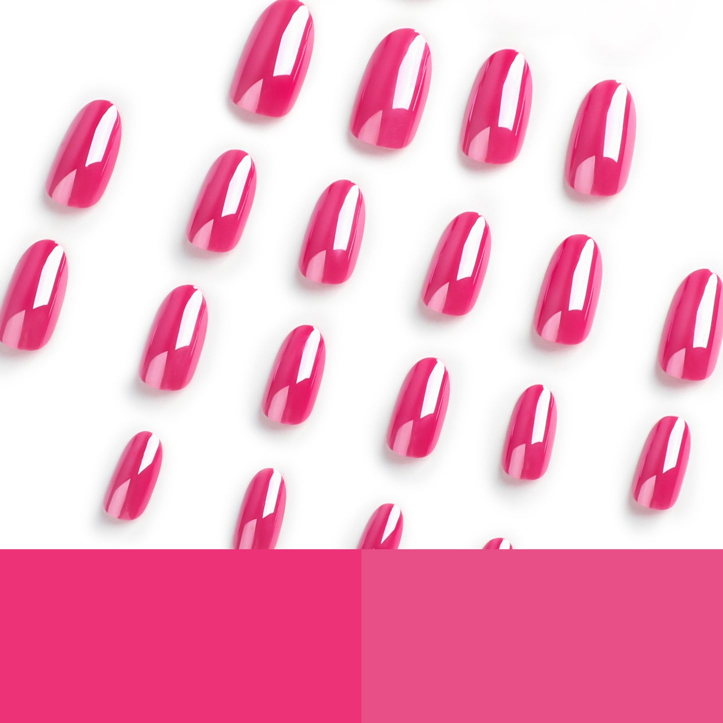 Pure handmade False Nails French Ballerina Pink Fake Nails