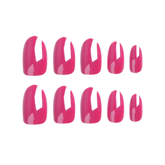Pure handmade False Nails French Ballerina Pink Fake Nails