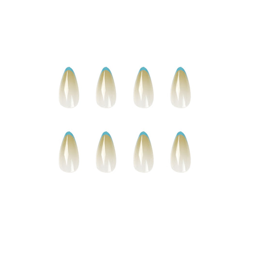 The new French almond nail is a handcrafted finished product. Wearing the yin-yang nail is simple, elegant and stylish