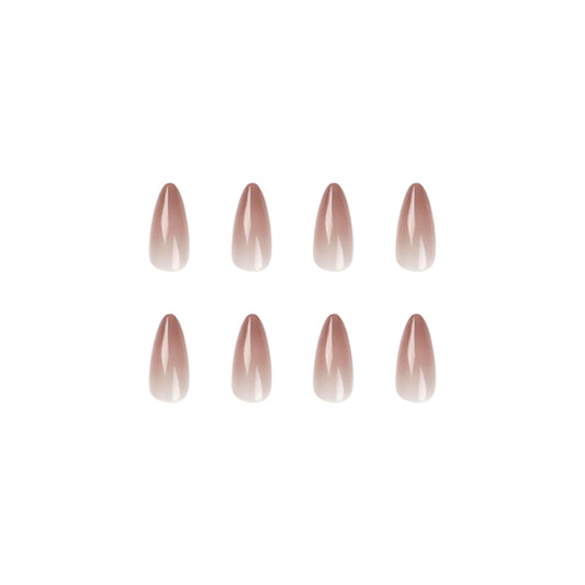 The wearable nail is a pure handcrafted manicure that makes the skin look fair and high-end. It features detachable false nail patches and finished nail pieces