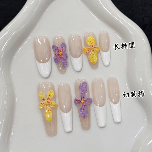 Summer Colorful Flower Series Nail care and Wearable nail pads